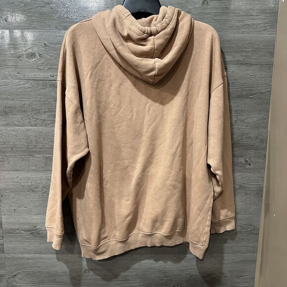Aerie hoodie light pink Peach Size Large Oversized Boxy Fit Cozy - Picture 8 of 8